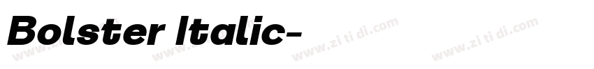 Bolster Italic字体转换